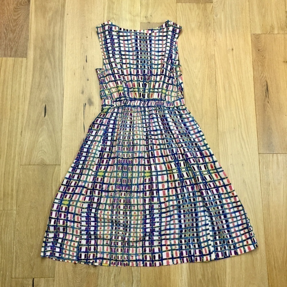 Tracy Reese Geometric Rayon Fit & Flare Dress - Picture 6 of 8